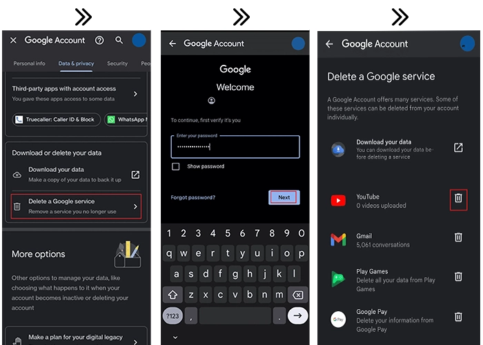حذف کانال یوتیوب