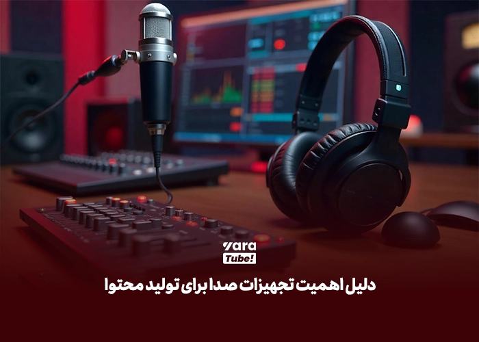 تجهیزات صدا برای تولید محتوا 