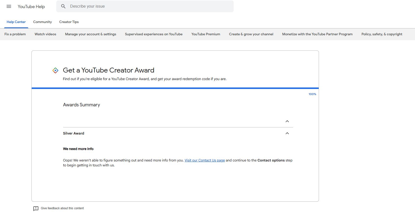 درخواست لوح نقره ای
